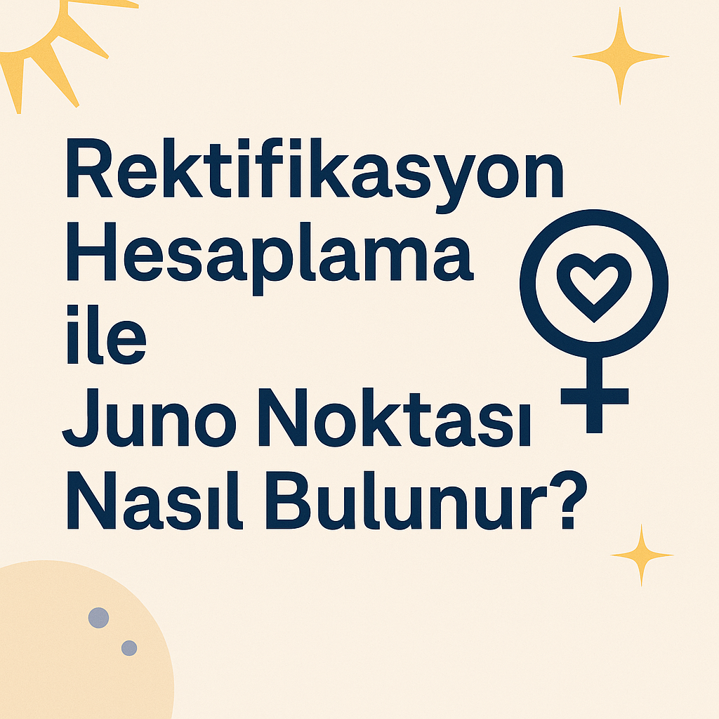 Rektifikasyon ile Juno Nasıl Bulunur
